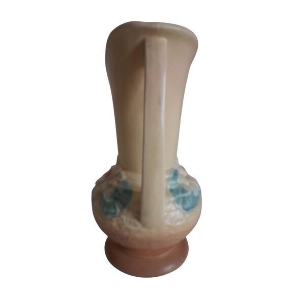 Vtg Hull Art Pottery 1940s WATER LILY Hull USA L-10-9 1/2" double handle Vase #2 - Picture 2 of 6